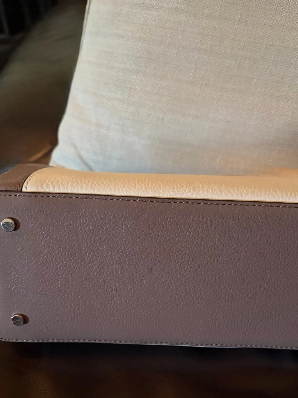 kate spade Two-Tone Brown and Cream Satchel
